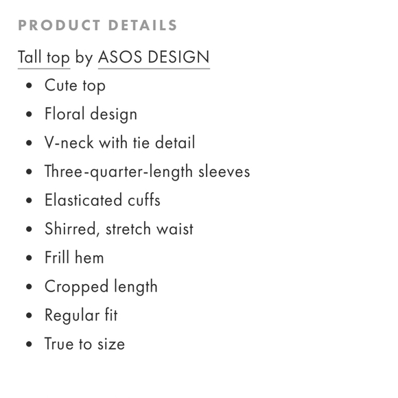 3/15 SALE NWOT Sheer Long Sleeve Top from ASOS Tall - Picture 5 of 10